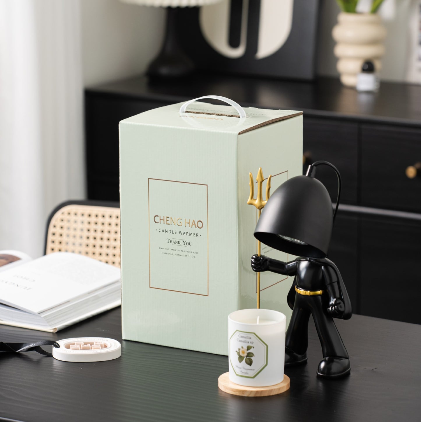 Robot aromatherapy wax melting lamp living room bedroom fragrance gift decoration fireless essential oil aromatherapy lamp bedside night light
