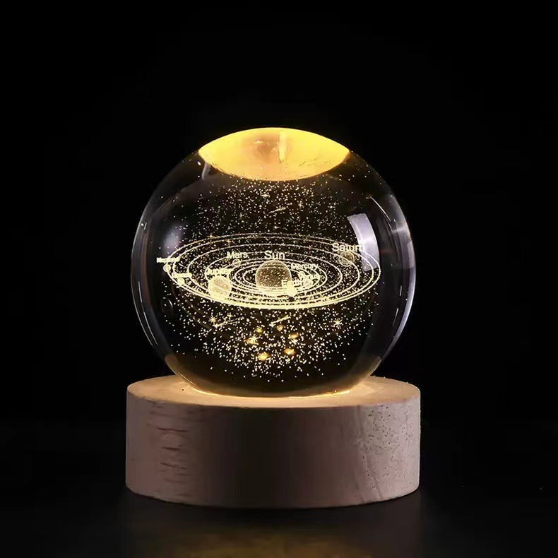 Luminous crystal ball ornaments crystal ball night light classmates and friends graduation Valentine's Day holiday gift manufacturers wholesale