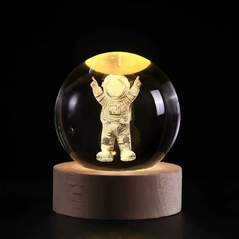 Luminous crystal ball ornaments crystal ball night light classmates and friends graduation Valentine's Day holiday gift manufacturers wholesale