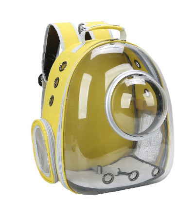 Cross-border pet bag new transparent pet backpack breathable wear-resistant small dog backpack out cat backpack