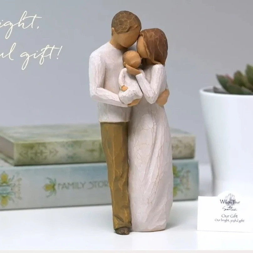 New American-style character statue family ornaments advanced creative wedding gift home office resin crafts