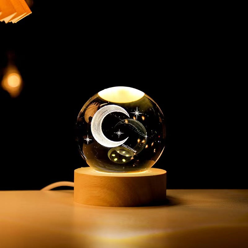 Luminous crystal ball ornaments crystal ball night light classmates and friends graduation Valentine's Day holiday gift manufacturers wholesale