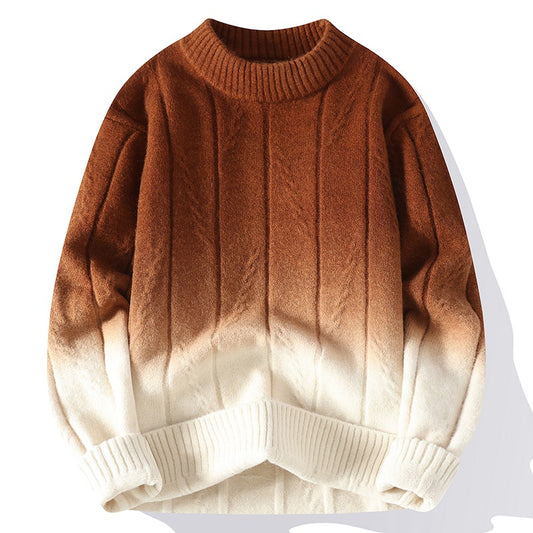 New products Autumn and winter new casual sweater men's long-sleeved knitted sweater
