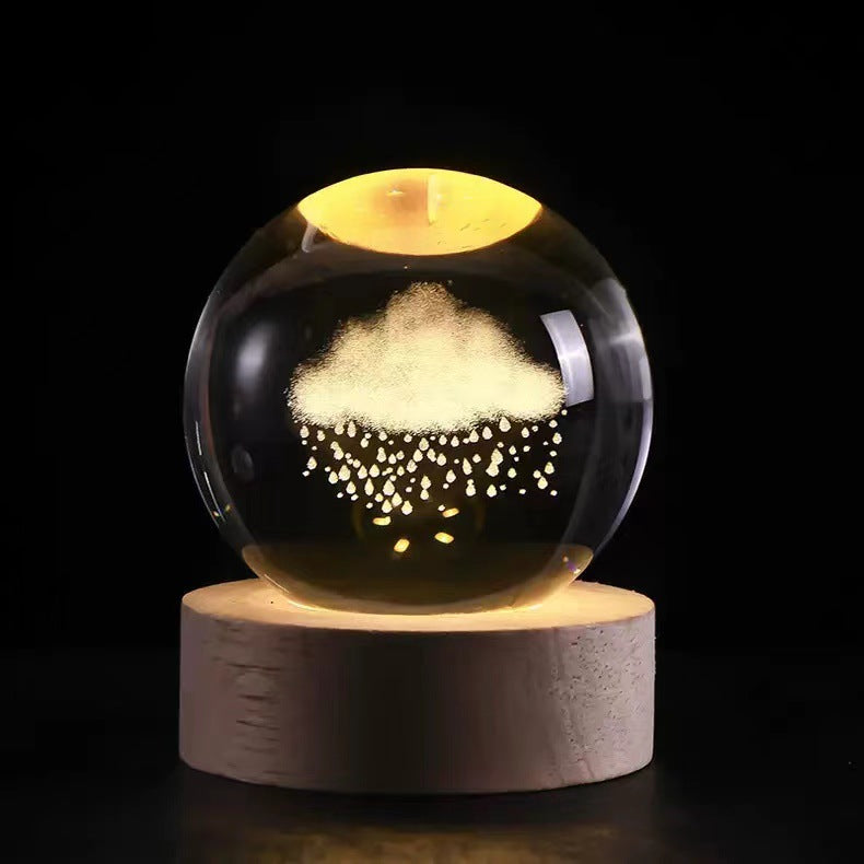 Luminous crystal ball ornaments crystal ball night light classmates and friends graduation Valentine's Day holiday gift manufacturers wholesale