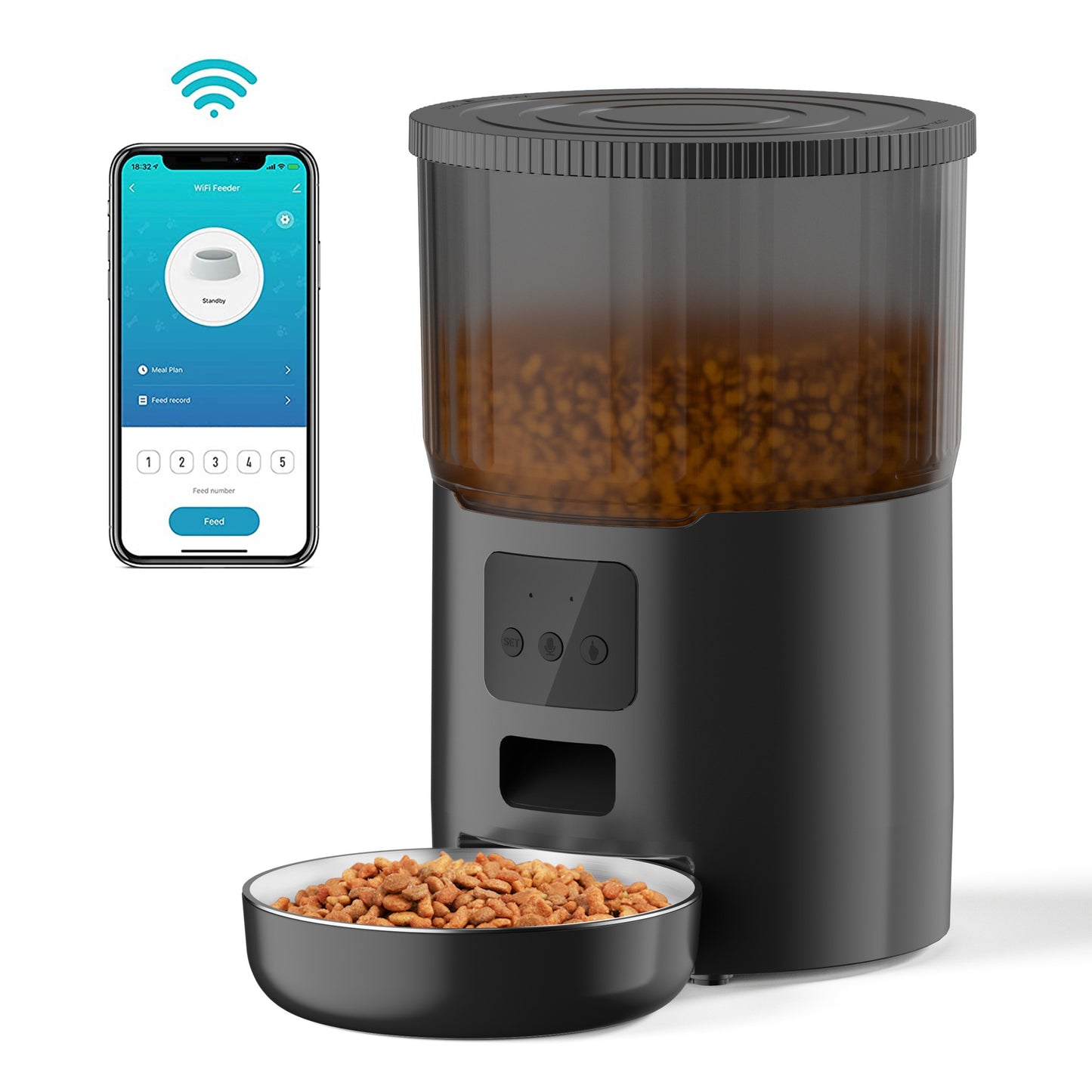 Most popular feeder double meal feeder pet smart feeder pet automatic feeder