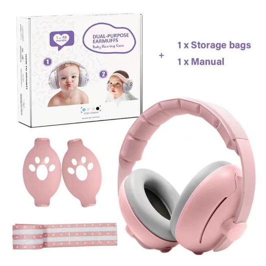 The latest design dual-purpose protective earmuffs for children's sleep, professional noise reduction and sound insulation earmuffs, customized