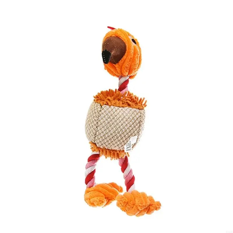 H4GD Interactive Cotton Rope Dog Puppy Training Teething Chew Toy Fetching Tug Toy
