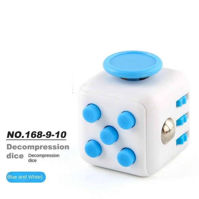 Solid Color Fidget Decompression Dice for Release Stress Autism Anxiety Relieve Adult Kids Stress Relief Anti-Stress Fingertip