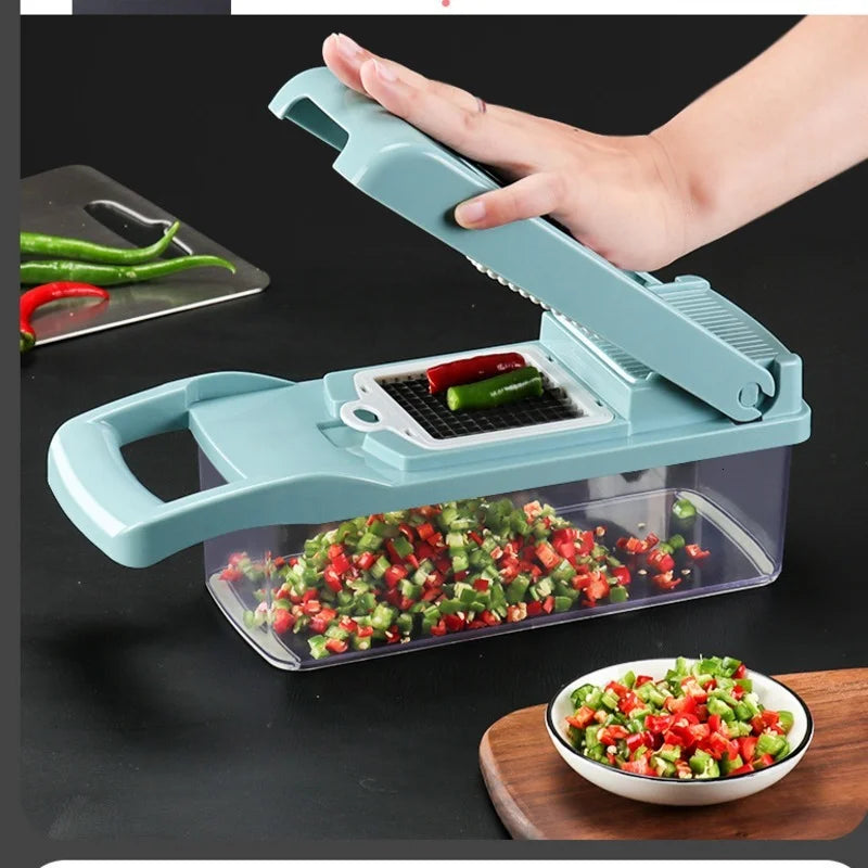 Cut Vegetables Artifact Slicer Grater Cutter Peeler Multifunctional Potato Peeler Carrot Grater Drain Basket Kitchen Tool