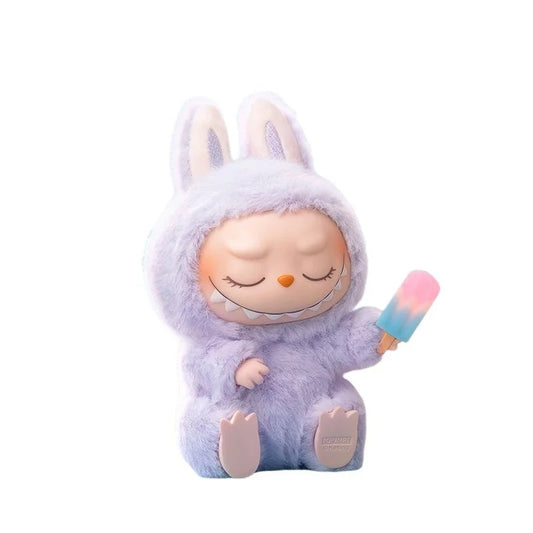 Labubu Keychain Labubu Heartbeat Macaron Vinyl Mask Series Blind Box Toys Cartoon Action Figure Collectible Doll Gift For Kids