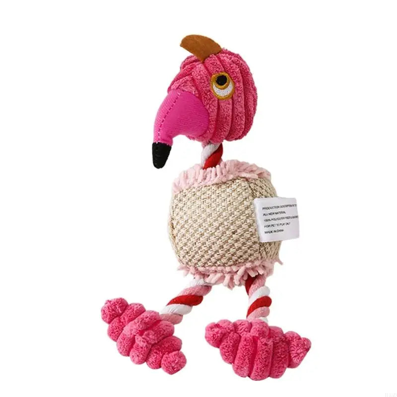 H4GD Interactive Cotton Rope Dog Puppy Training Teething Chew Toy Fetching Tug Toy