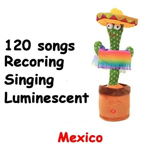 Baby Sunshine Cactus Companion Electronic Plush Toy Dancing and Talking Cactus Toy  with 120 Songs Children's Birthday Gifts