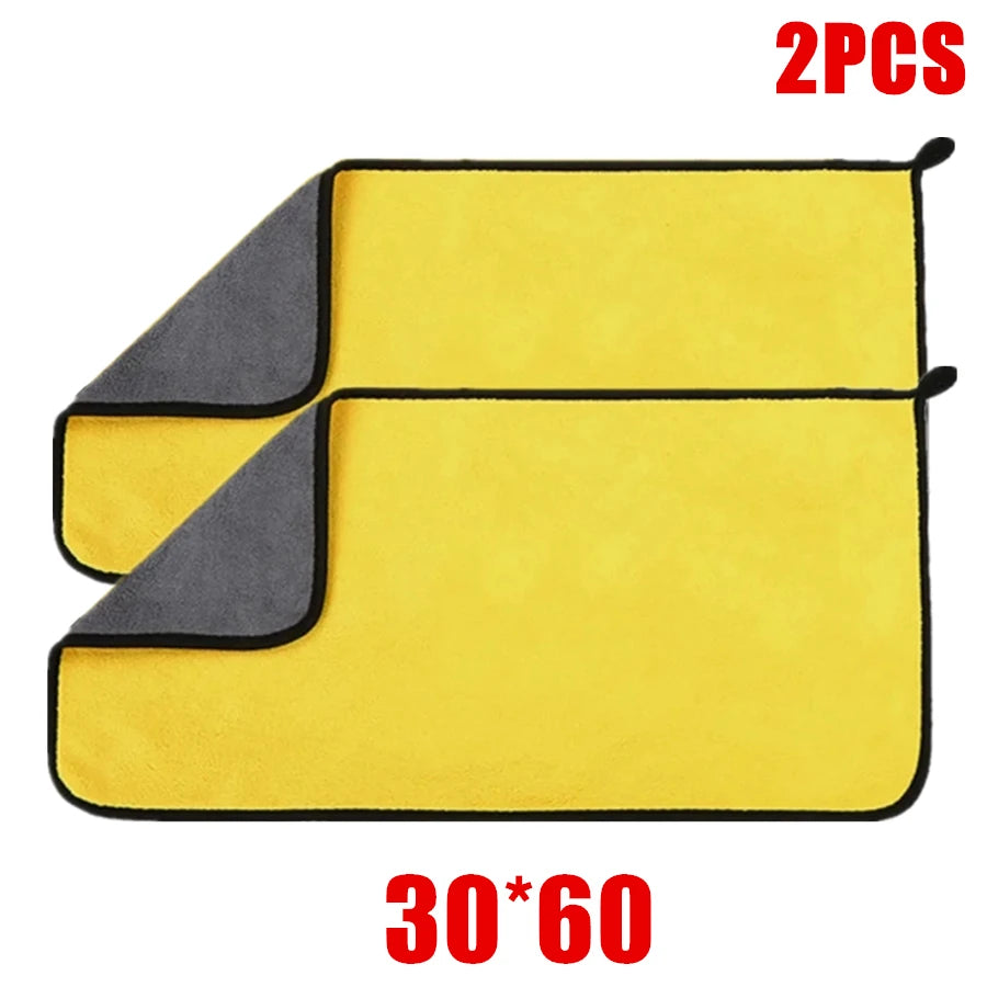 1/2/6PCS Car cleaning towels, car washing and drying cloths, microfiber towels, care face cloths, car beauty accessories