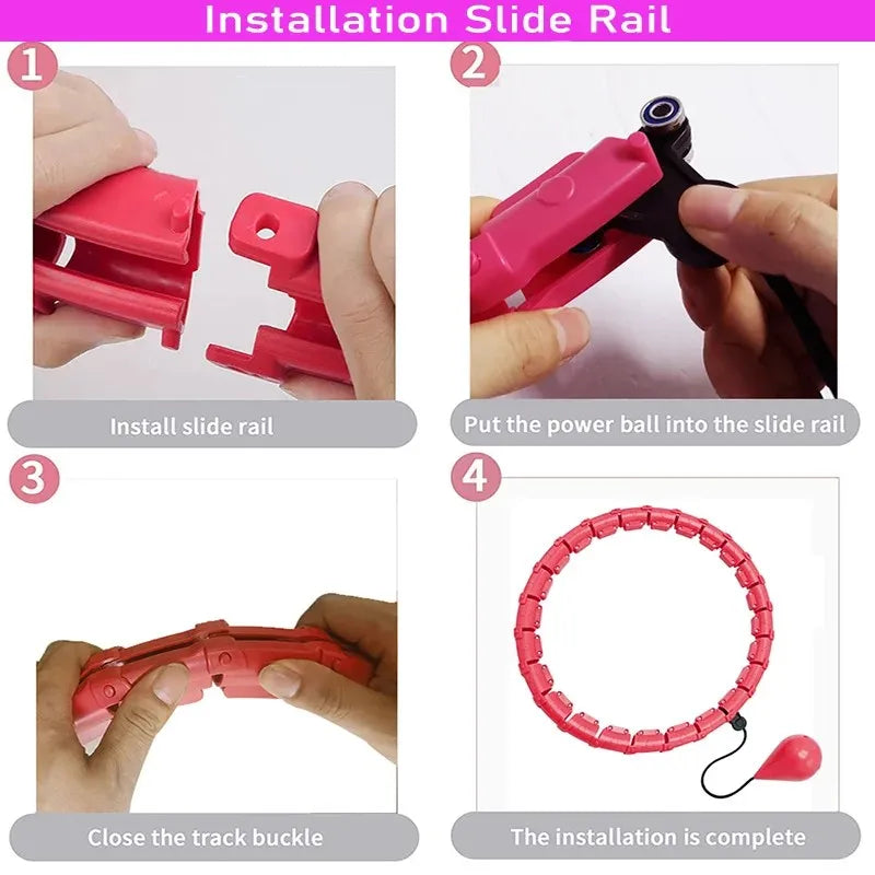 Fitness Hoop Weights to Exercise At Home Sports Entertainment Sport Equipment Hulahp for Slimming Gym Ring Portable Body