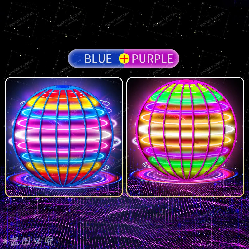 Flying Ball Boomerang Fly Orb Magic With LED Lights Drone Hover Ball Fly Nova Orb Flying Spinner Children Toys Christmas Gifts