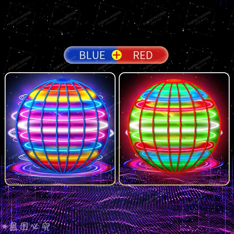Flying Ball Boomerang Fly Orb Magic With LED Lights Drone Hover Ball Fly Nova Orb Flying Spinner Children Toys Christmas Gifts