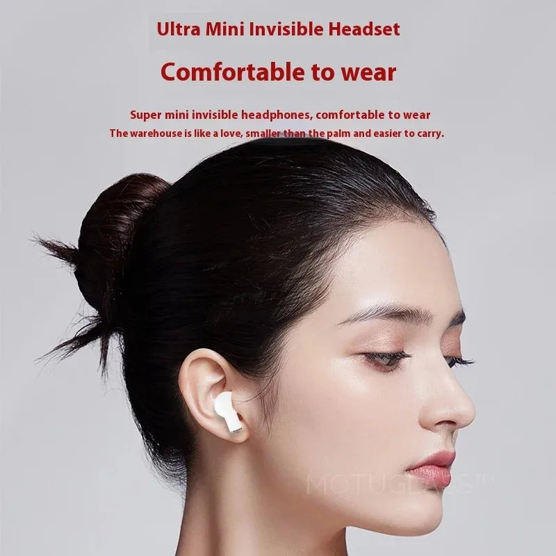 K520 Heart Shaped Bluetooth Earbuds - Stereo Sound, Wireless, HD Music Headphones for Kids, Teens, and Adults