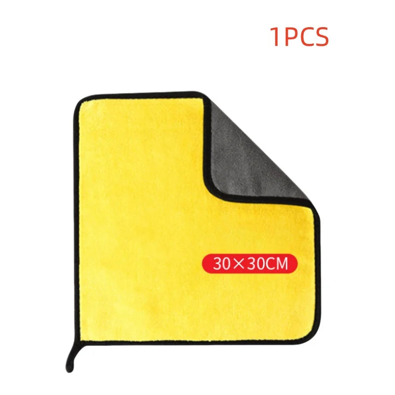 1/2/6PCS Car cleaning towels, car washing and drying cloths, microfiber towels, care face cloths, car beauty accessories