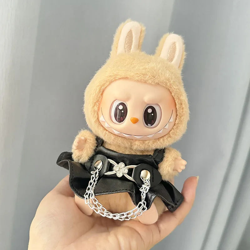 17cm Labubu Cute Mini Plush Doll'S Clothes  Dolls Sitting Party Outfit Accessories For Korea Kpop Exo Clothing DIY Gift